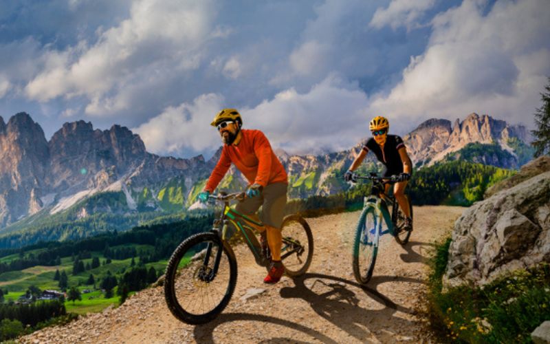 Can you ride a mountain bike on the road